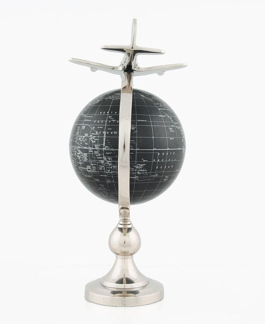 18" Nickel Metal Hand Painted Figurine Tabletop Sculpture HomeRoots