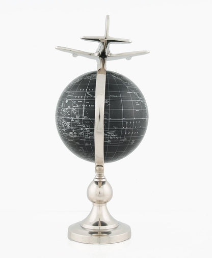 18" Nickel Metal Hand Painted Figurine Tabletop Sculpture HomeRoots