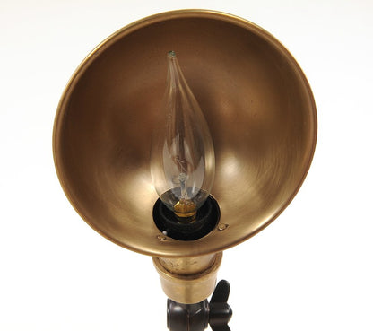 20" Black Metal Adjustable Desk Table Lamp With Gold Bowl Shade HomeRoots