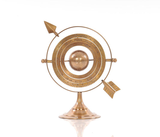5.5" X 7" X 8.5" Brass Armillary HomeRoots
