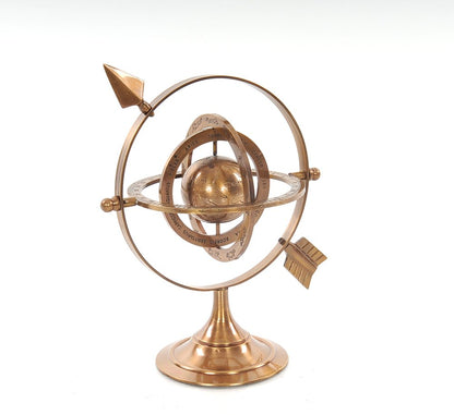 5.5" X 7" X 8.5" Brass Armillary HomeRoots