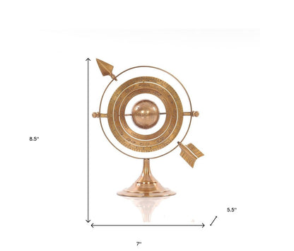 5.5" X 7" X 8.5" Brass Armillary HomeRoots