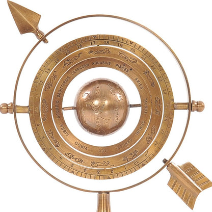 5.5" X 7" X 8.5" Brass Armillary HomeRoots