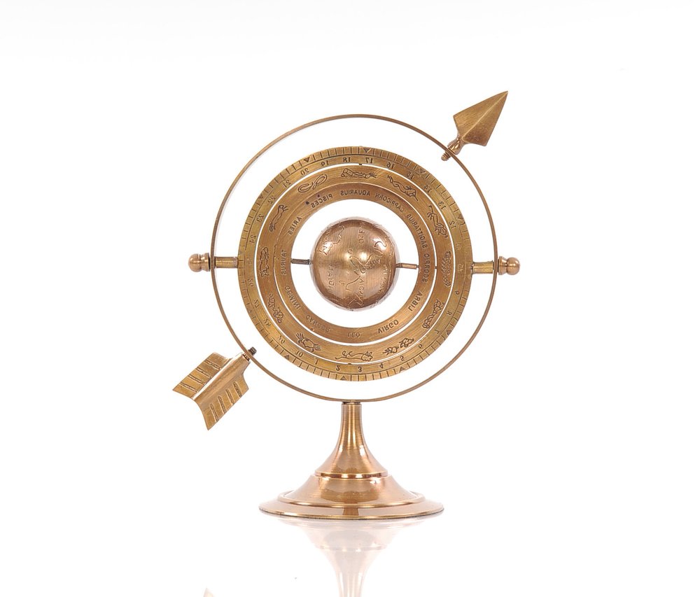 5.5" X 7" X 8.5" Brass Armillary HomeRoots