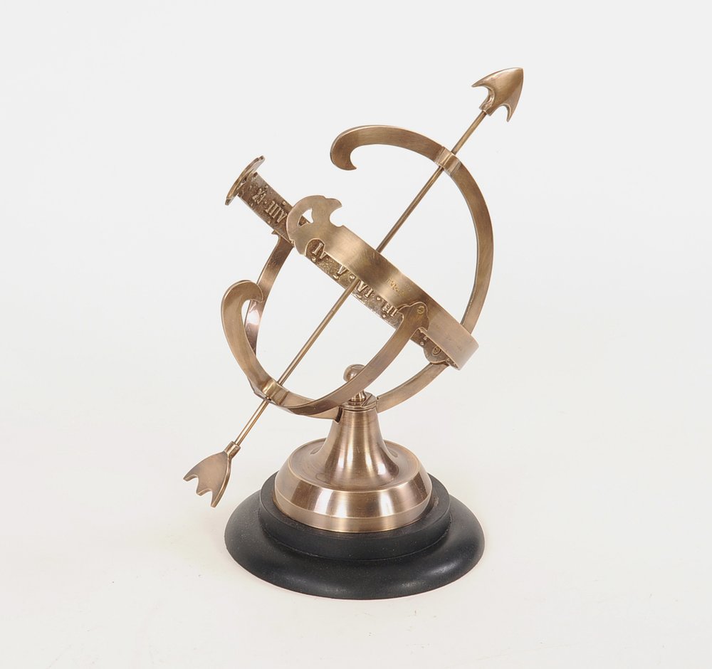14" Brass And Black Metal Hand Painted Figurine Tabletop Sculpture HomeRoots