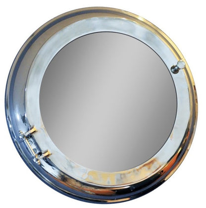 21" Silver Round Aluminum Framed Accent Mirror HomeRoots