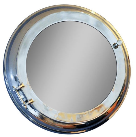 21" Silver Round Aluminum Framed Accent Mirror HomeRoots