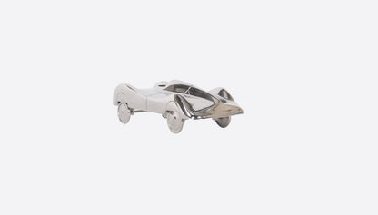 3" Nickel Aluminum Hand Painted Model Car Tabletop Sculpture HomeRoots