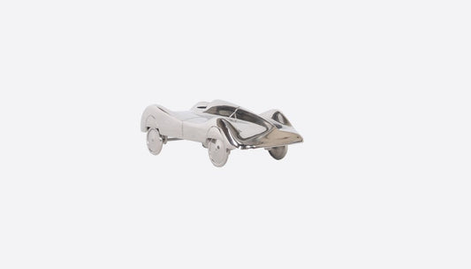3" Nickel Aluminum Hand Painted Model Car Tabletop Sculpture HomeRoots