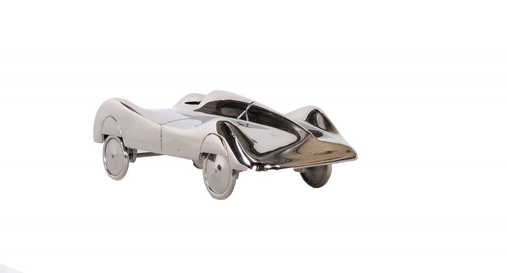 3" Nickel Aluminum Hand Painted Model Car Tabletop Sculpture HomeRoots