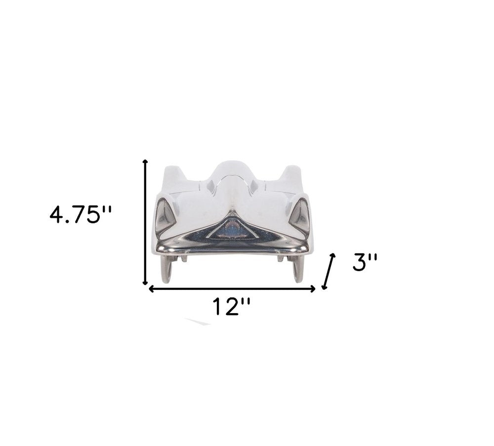 3" Nickel Aluminum Hand Painted Model Car Tabletop Sculpture HomeRoots