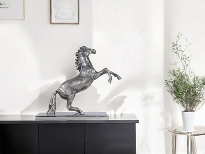 11" Nickel Metal Hand Painted Figurine Tabletop Sculpture HomeRoots