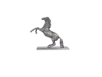 11" Nickel Metal Hand Painted Figurine Tabletop Sculpture HomeRoots
