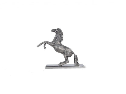 11" Nickel Metal Hand Painted Figurine Tabletop Sculpture HomeRoots