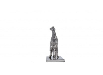 11" Nickel Metal Hand Painted Figurine Tabletop Sculpture HomeRoots