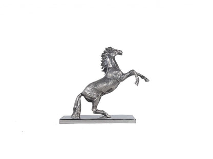 11" Nickel Metal Hand Painted Figurine Tabletop Sculpture HomeRoots