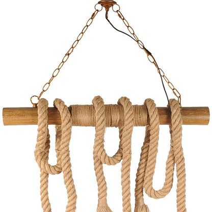 5" X 30" X 50" 6 Bulbs Medusa  Pendant Lamp HomeRoots