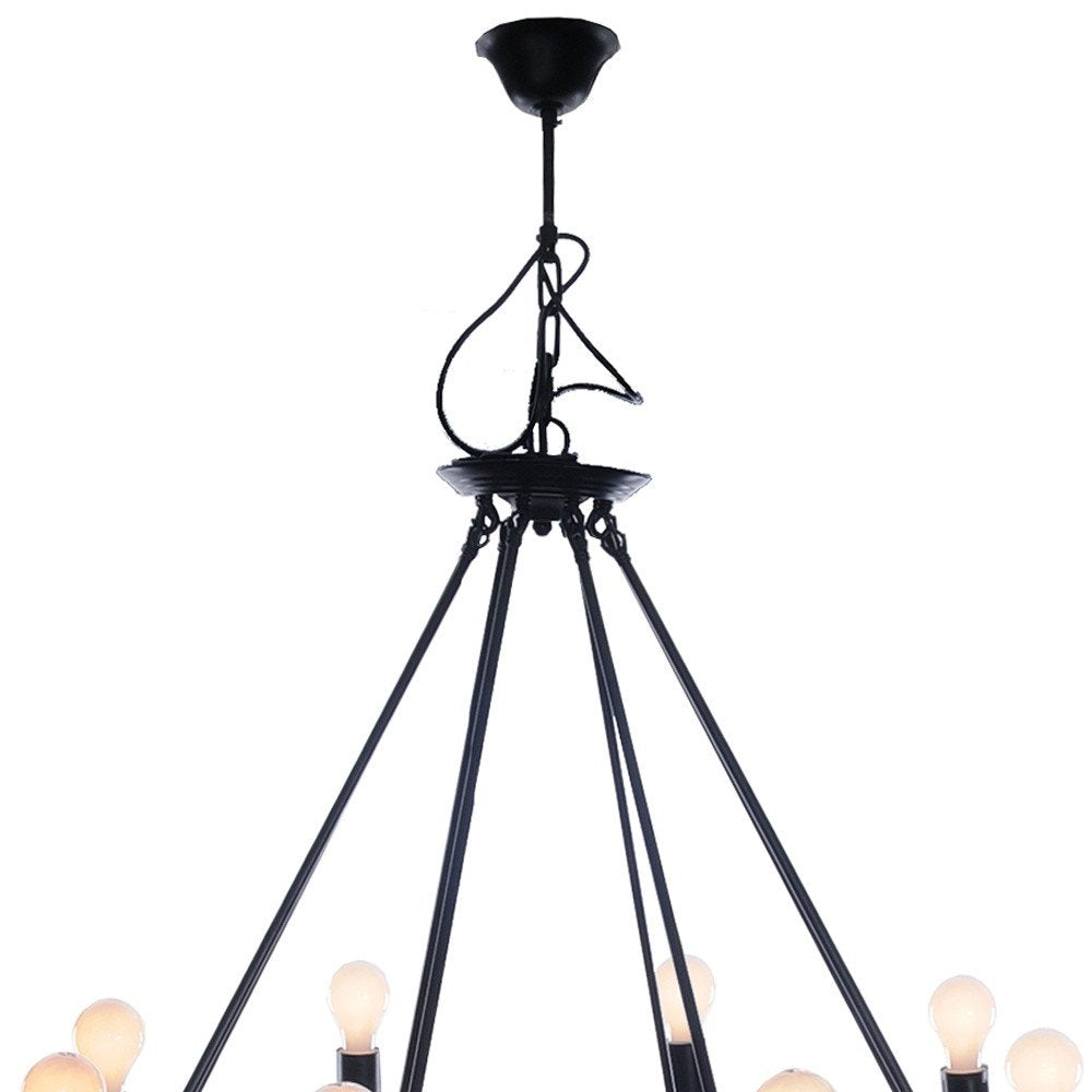 32" X 37" X 32" 8 Bulbs Rope  Pendant Lamp — view 7