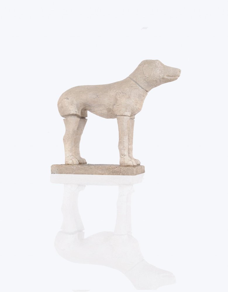 17" Natural Resin Hand Painted Figurine Tabletop Sculpture — view 1