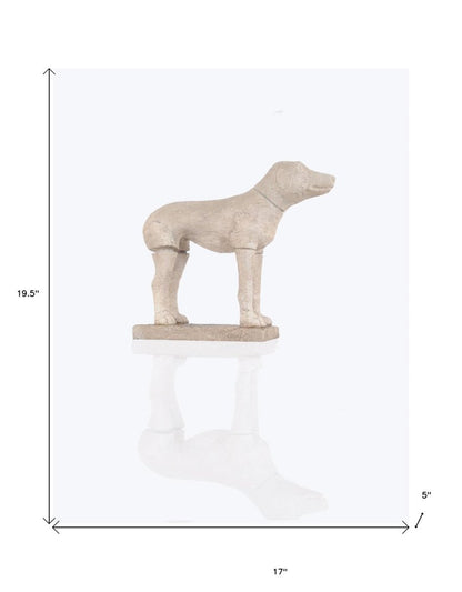 17" Natural Resin Hand Painted Figurine Tabletop Sculpture HomeRoots