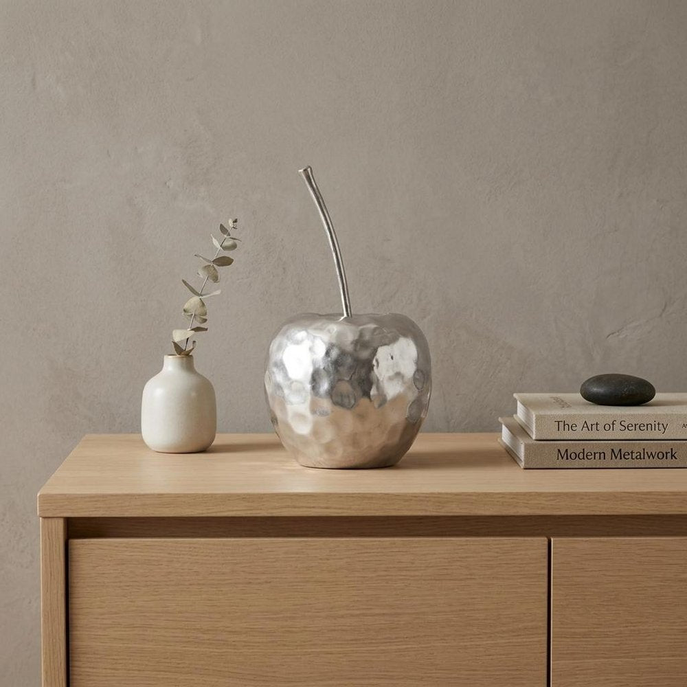 Delicious Hammered Finish Apple Statue HomeRoots