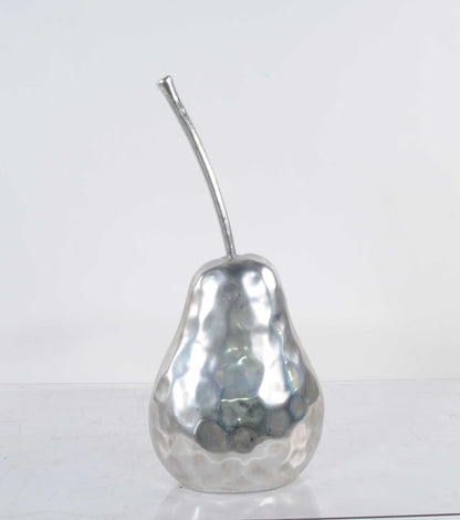 Delicious Hammered Finish Pear Statue