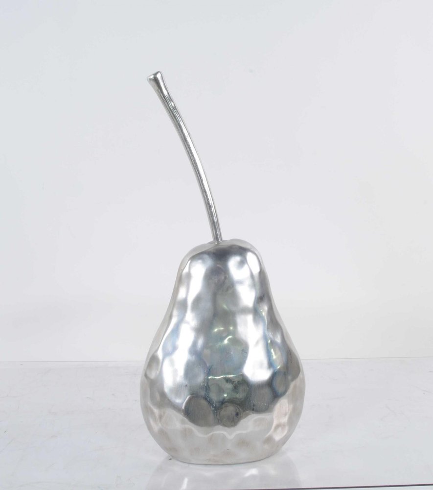 Delicious Hammered Finish Pear Statue — view 3