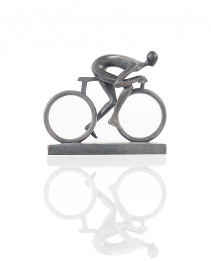 Minimalist Cyclist Cement Finish Statue HomeRoots