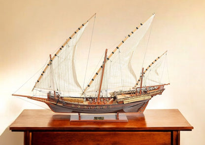 27" Brown Manufactured Wood Boat Hand Painted Sculpture HomeRoots