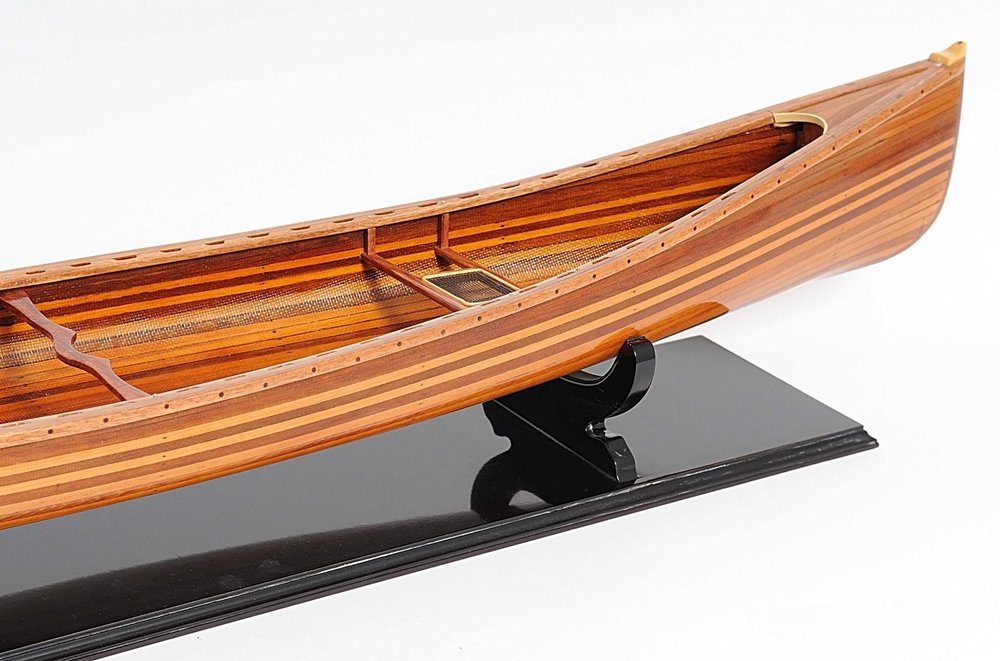 6" Brown Solid Wood Hand Painted Model Boat HomeRoots