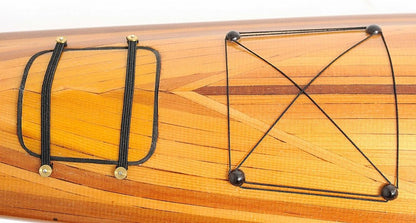5" Brown Solid Wood Hand Painted Model Boat HomeRoots