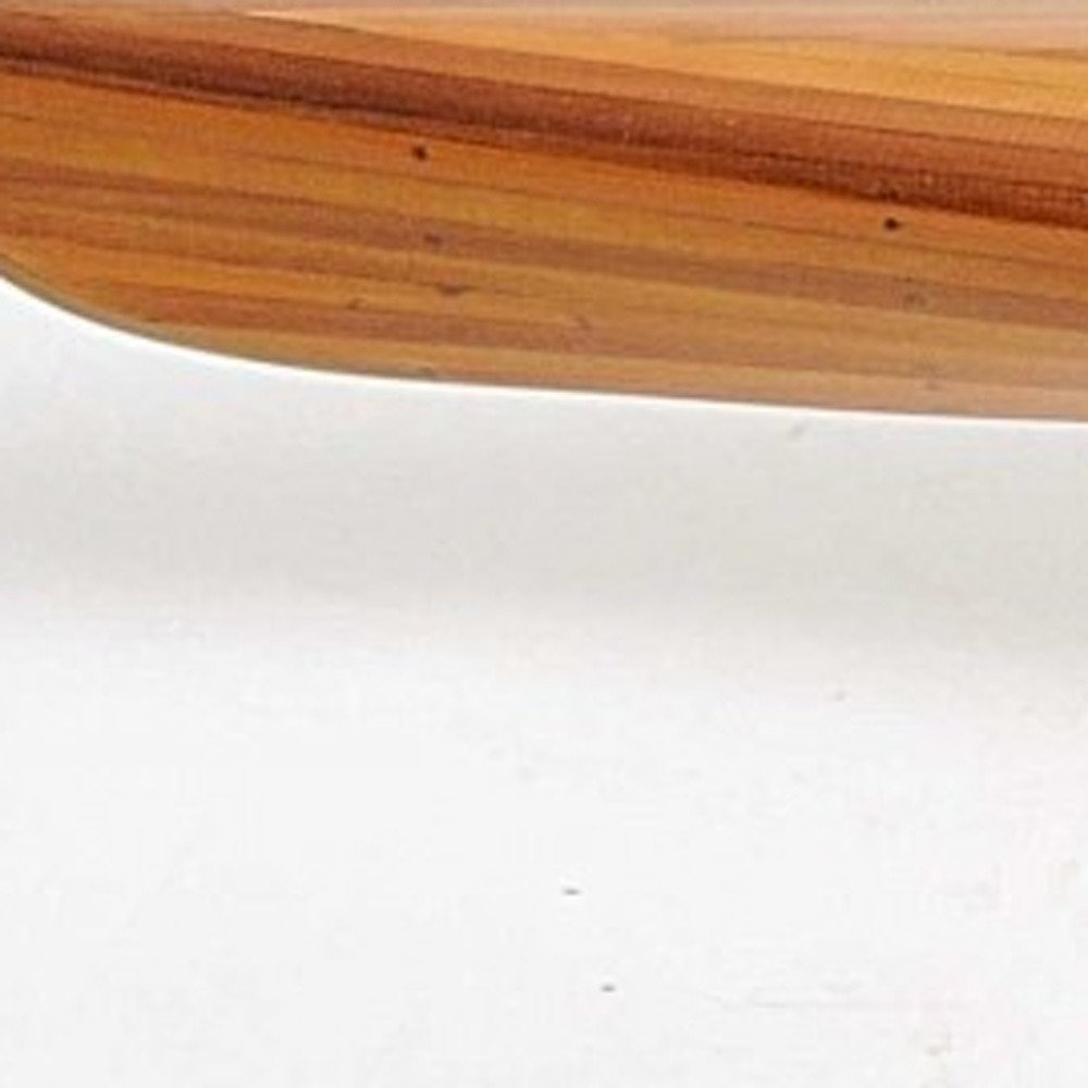 5" Brown Solid Wood Hand Painted Model Boat — view 5