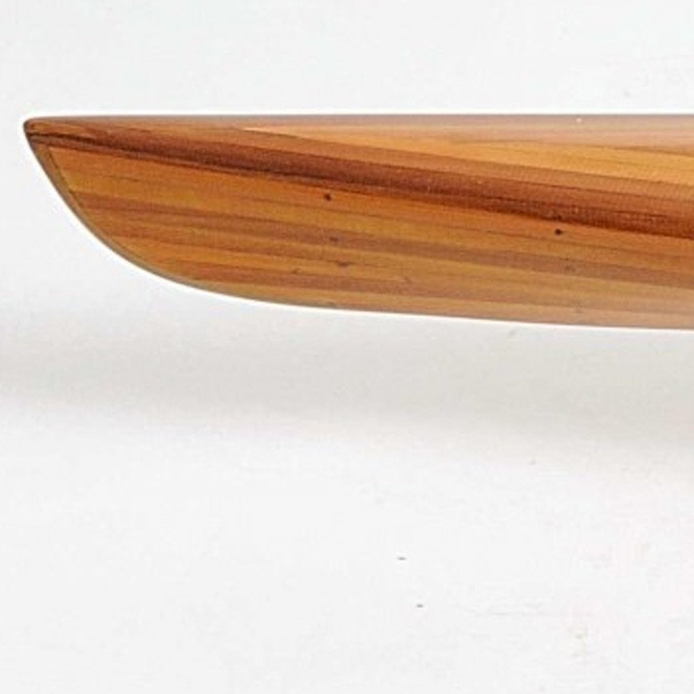 5" Brown Solid Wood Hand Painted Model Boat HomeRoots