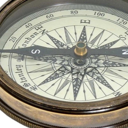 Brass Makers To The Queen Compass With Leather Case HomeRoots