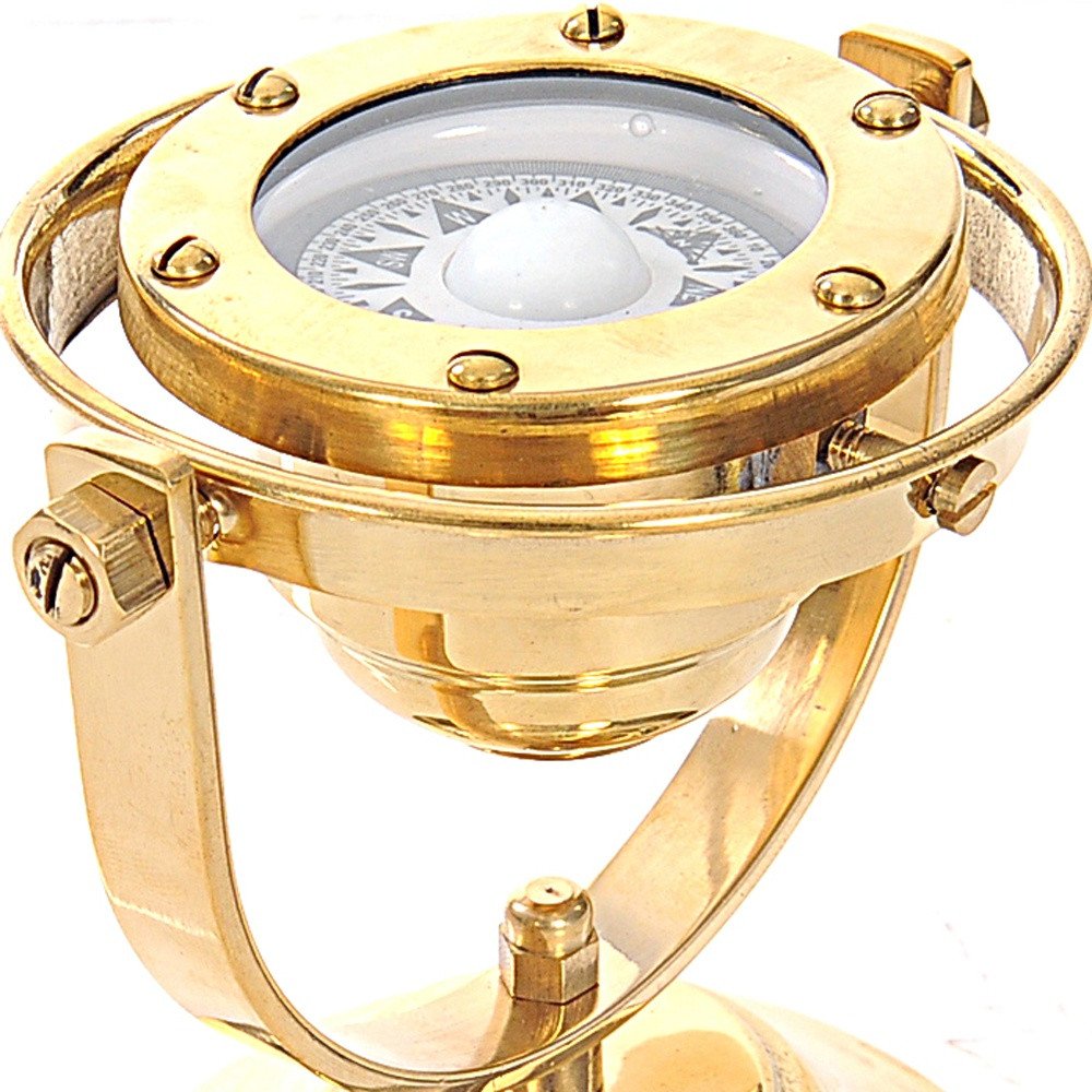 4.5" X 5" X 5.5" Gimbaled Compass HomeRoots