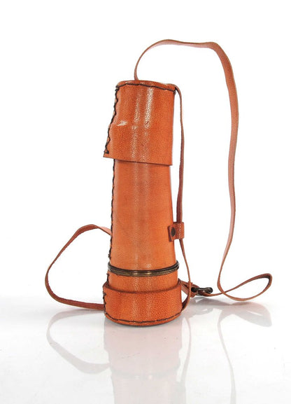 Rustic Brass And Leather Handheld Telescope HomeRoots