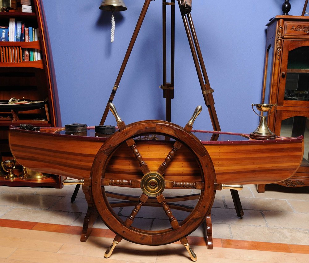 30" X 30" X 2" Ship Wheel HomeRoots