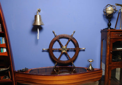 30" X 30" X 2" Ship Wheel HomeRoots