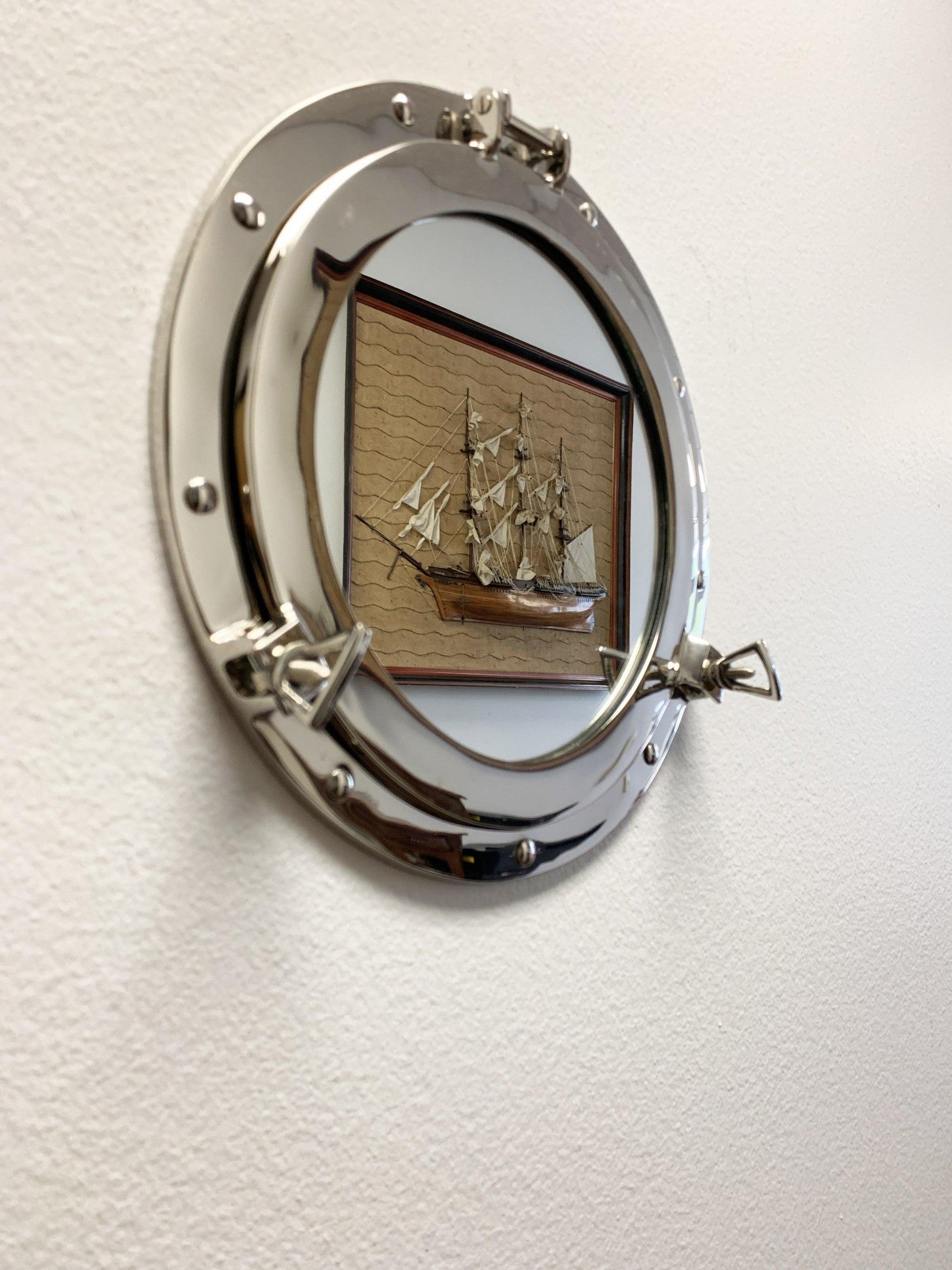 12" X 12" X 2" Porthole Mirror - FurniFindUSA