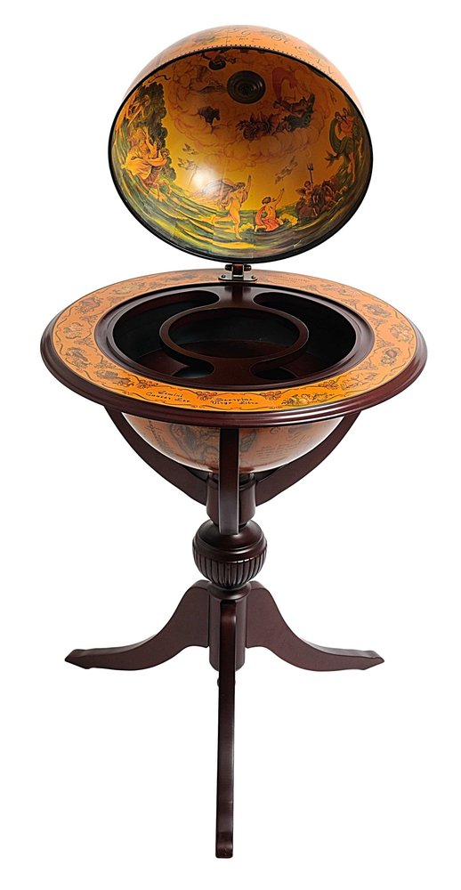 26" X 26" X 45" Globe Bar  3 Legs HomeRoots