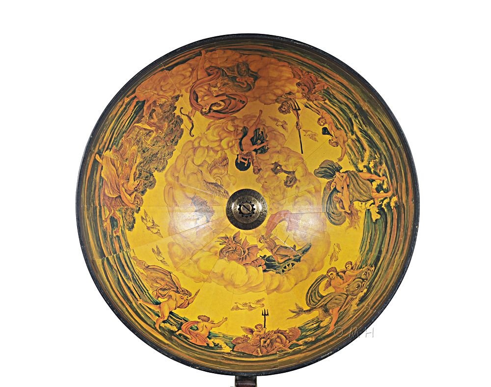 13" X 15" X 19" Red Globe With Chess Holder HomeRoots