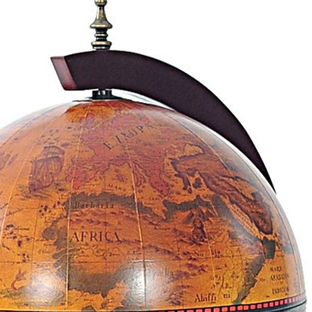 13" X 15" X 19" Red Globe With Chess Holder HomeRoots