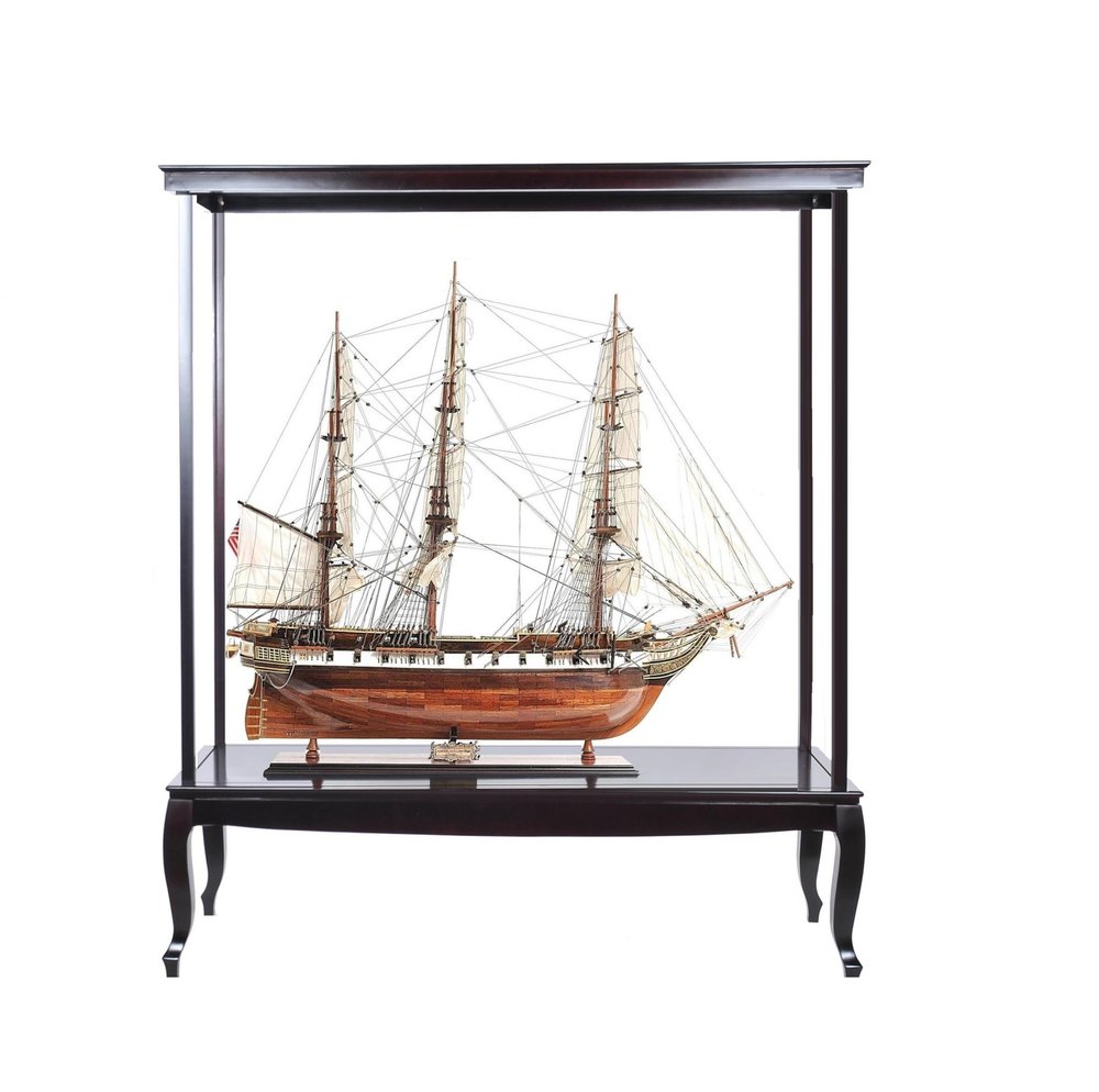 23" Dark Brown Glass Standard Display Stand HomeRoots