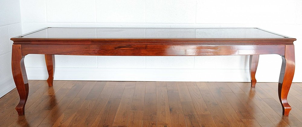 23" Dark Brown Glass Standard Display Stand HomeRoots