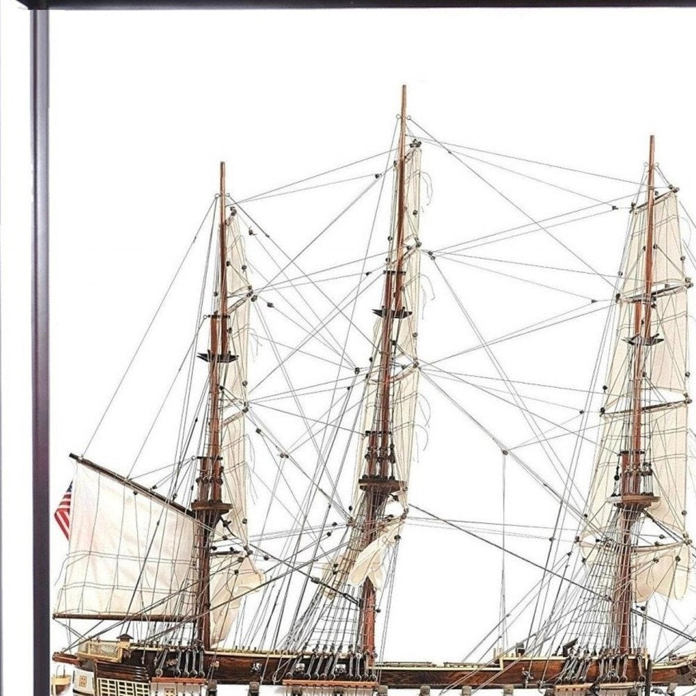 23" Dark Brown Glass Standard Display Stand HomeRoots