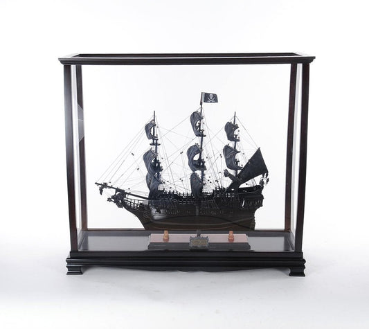 34" Black Glass Standard Display Stand HomeRoots