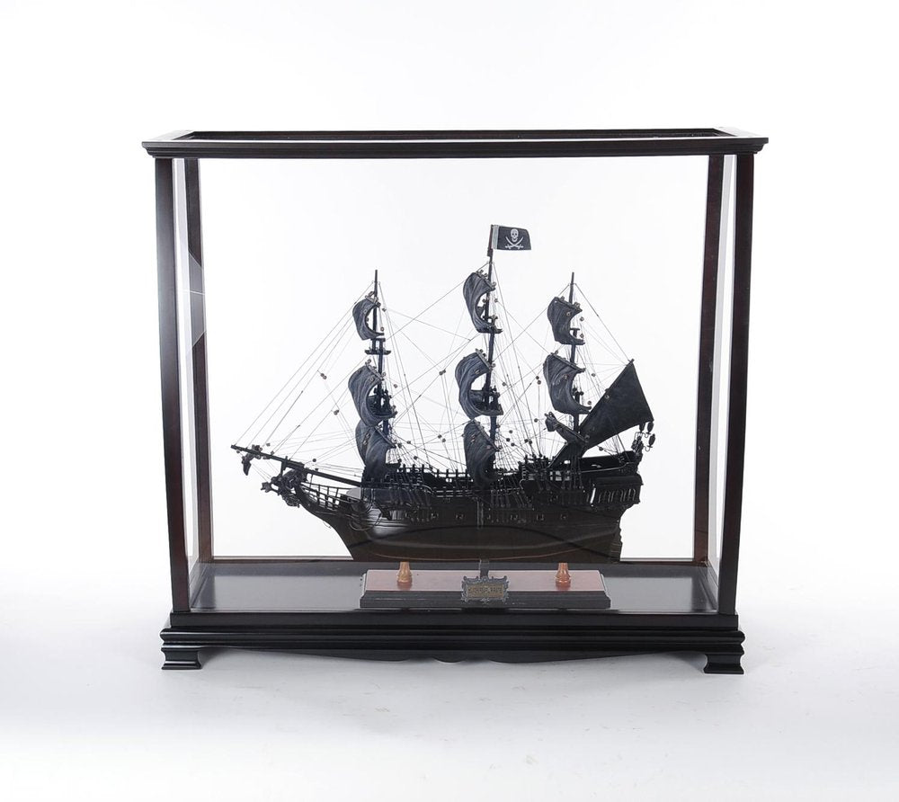 34" Black Glass Standard Display Stand HomeRoots
