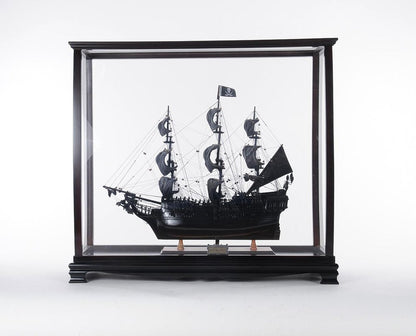 34" Black Glass Standard Display Stand HomeRoots