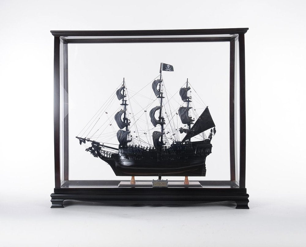 34" Black Glass Standard Display Stand HomeRoots