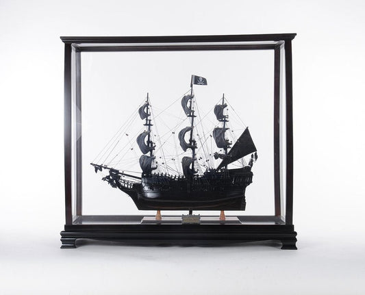 34" Black Glass Standard Display Stand HomeRoots